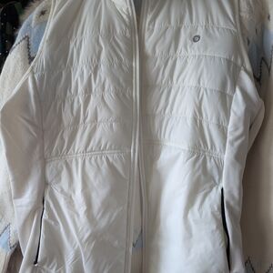 Source Unknown Cream Quilted Vest